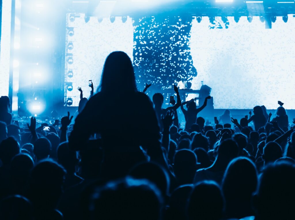 Concert crowd on a music concert
